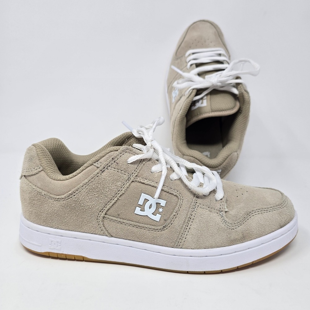 DC Shoes Womens Manteca 4 Tan Suede Skate Sneakers ADJS100161 Size 8